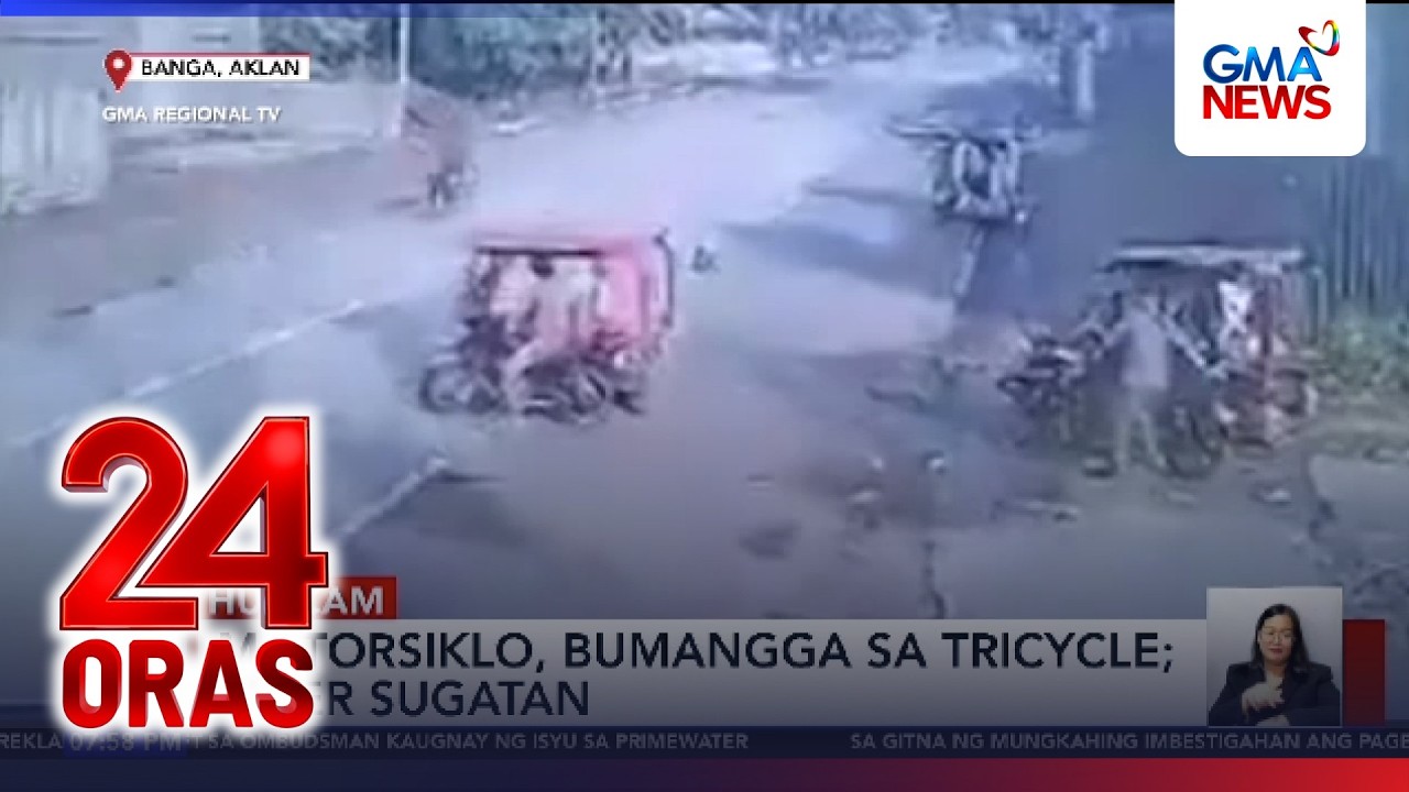 Motorsiklo, bumanga sa tricycle; rider sugatan | 24 Oras