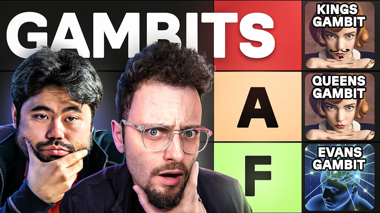 The Chess GAMBITS Tier List ft. Hikaru Nakamura