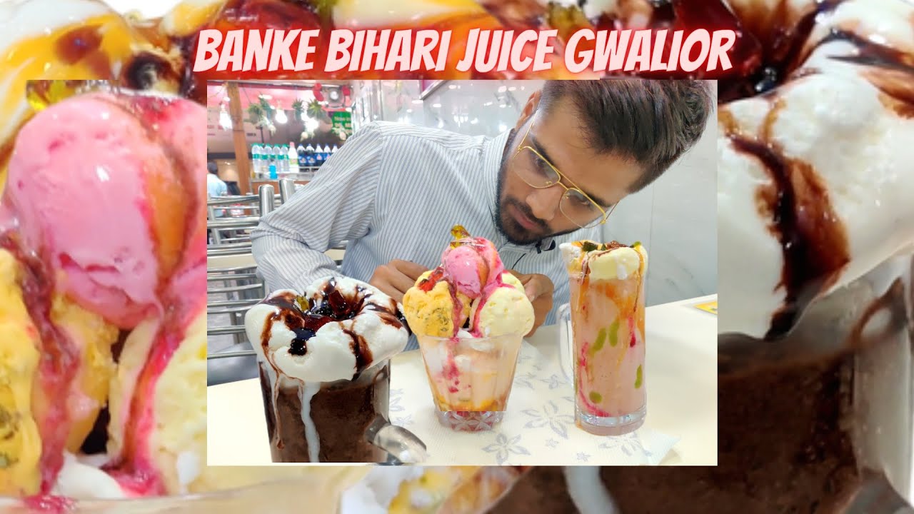 Shakes, Icecream | Banke Bihari Juice Gwalior | Gwalior Food #muhmaipani#shakes#icecreams#gwaliovlog