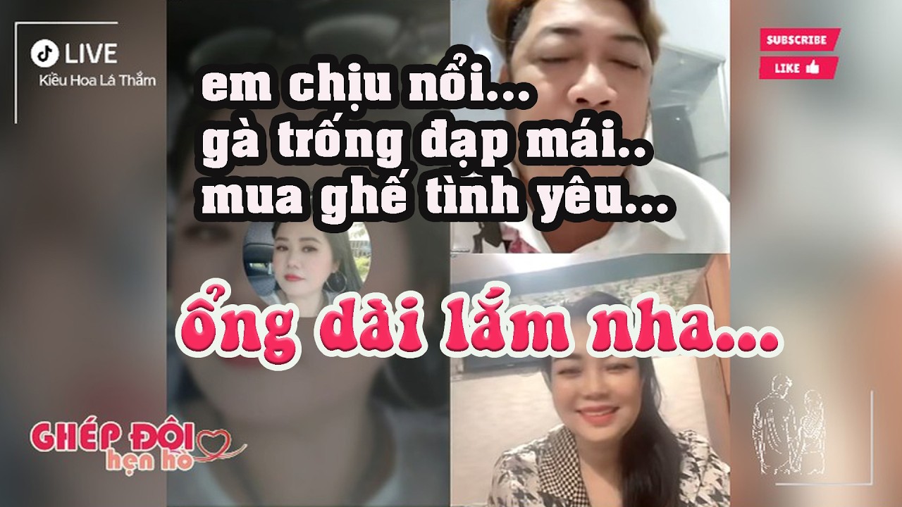 Thắm ghép đôi. Ổng dài lắm nha, em chịu nổi gà trống đạp mái