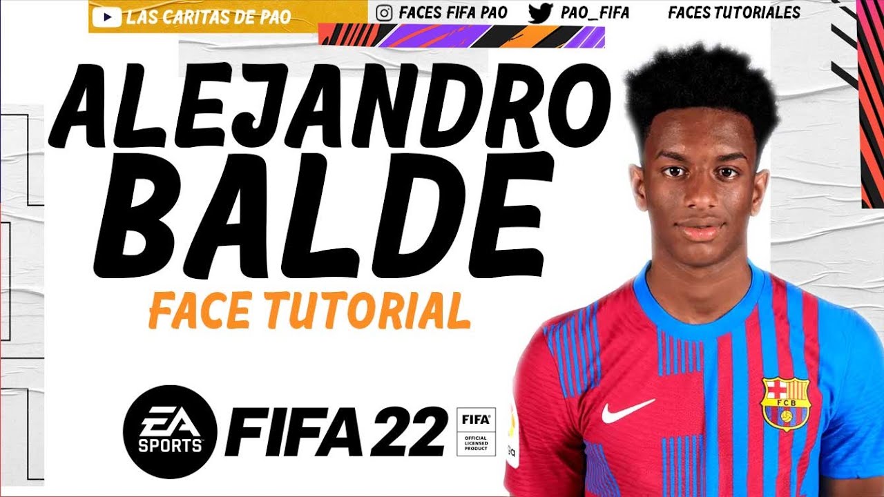 ALEJANDRO ALEX BALDE FACE FIFA 22 | + STATS |  CAREER MODE | PROCLUBS MODO CARRERA BARCELONA