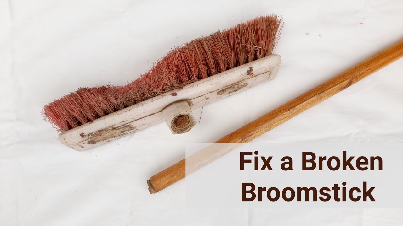How to fix a Broken broom stick #repair #restore
