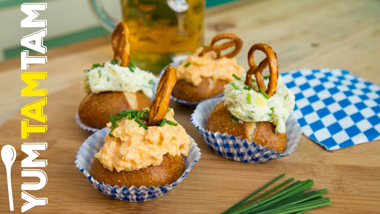 Oktoberfest-Cupcakes // Obazda und Kartoffelkäs // #yumtamtam