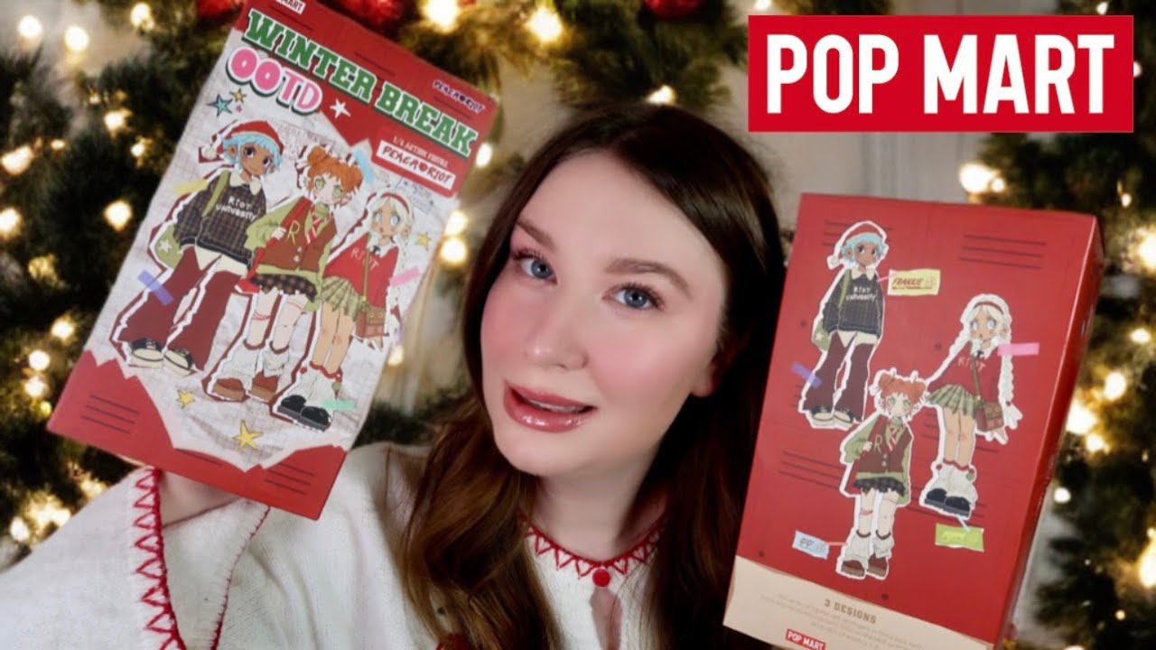 Распаковка кукол от POP MART Peach Piot Winter Break и Bratz Hello Kitty