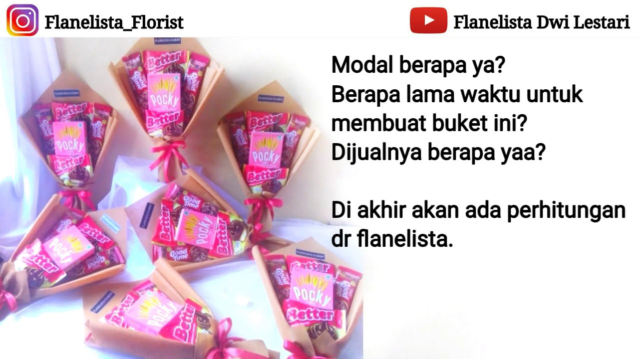 TUTORIAL  MENENTUKAN HARGA JUAL BUKET SNACK FLANELISTA