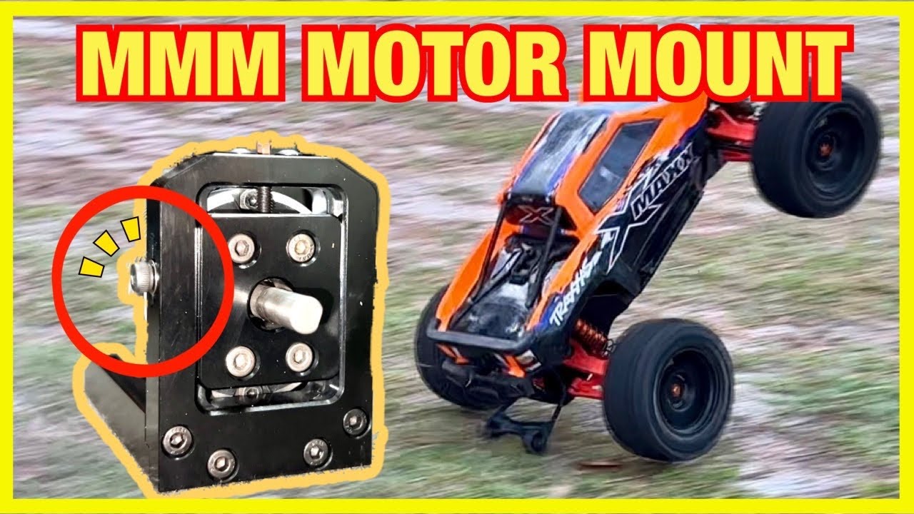 Mmm Xmaxx Motor Mount has AWESOME ADJUSTABILITY!