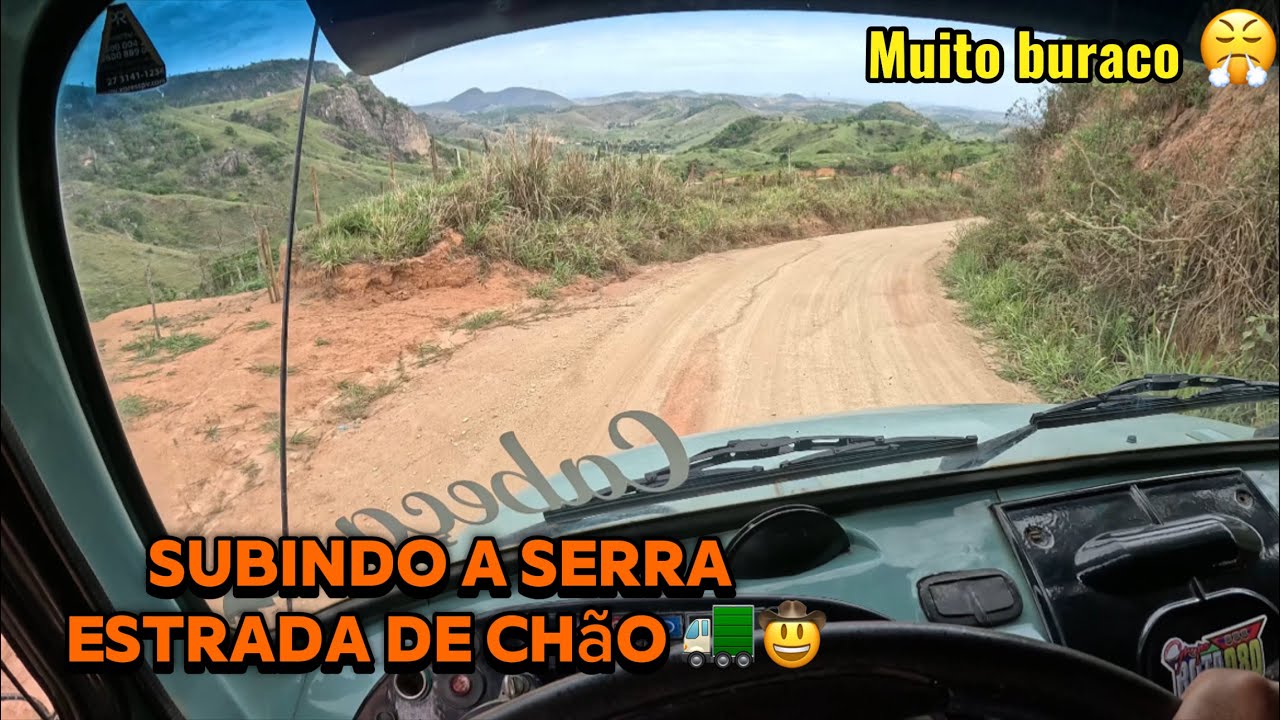 Subindo e descendo a serra de MB 1313, estrada muito ruim 🚛🐄