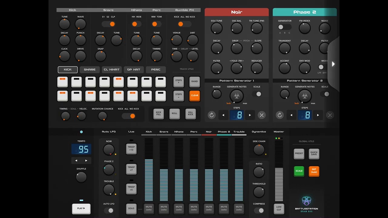 BATTLESTATION ! (First Beat) NEW GROOVEBOX FROM BRAM BOS 🤖🦾!