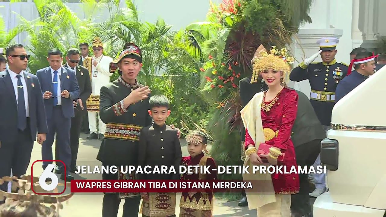 Wakil Presiden Gibran dan Keluarga Tiba di Istana Merdeka | 80th Detik-detik Proklamasi