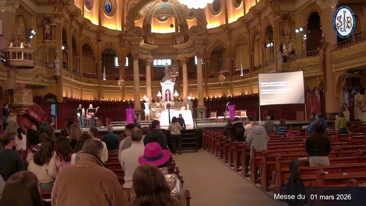 Messe du 1 mars, 2026  - Église Saint-Jean-Baptiste