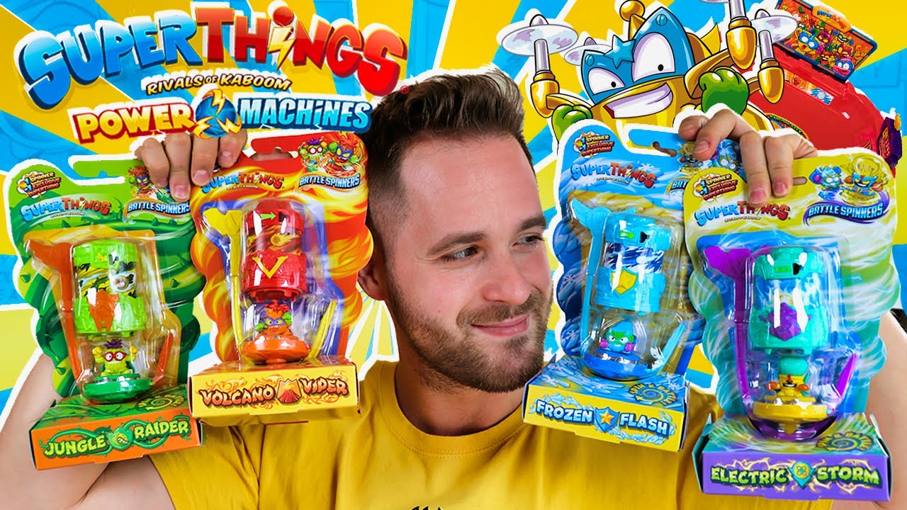 SuperThings Power Machines UNBOXING BATTLE SPINNERS PACKS Series 7 en Pe Toys