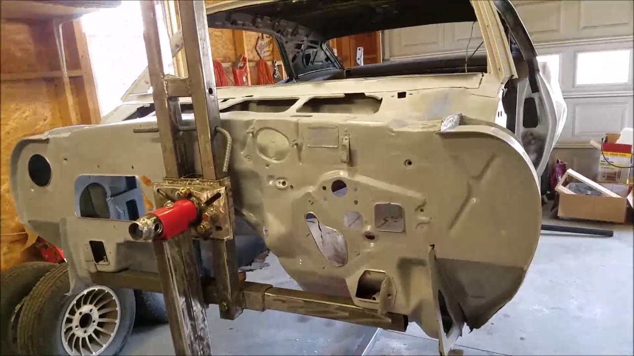 Cooking camaro on rotisserie