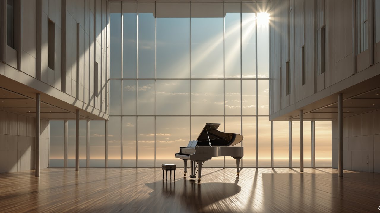 Soft Piano Music in Sunlit Hall | Calm Focus & Inner Peace