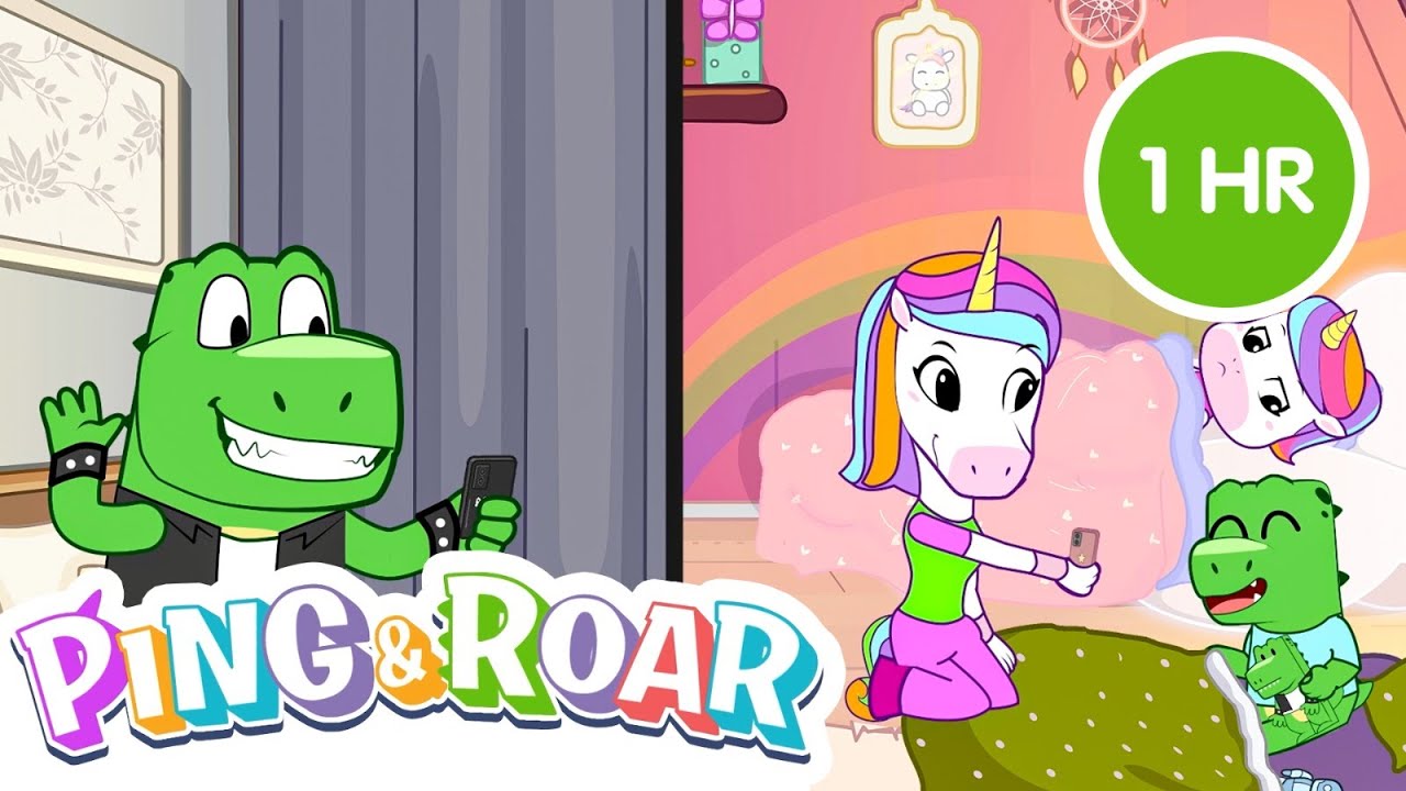 🐾 ¡Queremos una Mascota! 🐶🐱 | 1 Hora de Aventuras con Ping y Roar 🦄🦖✨