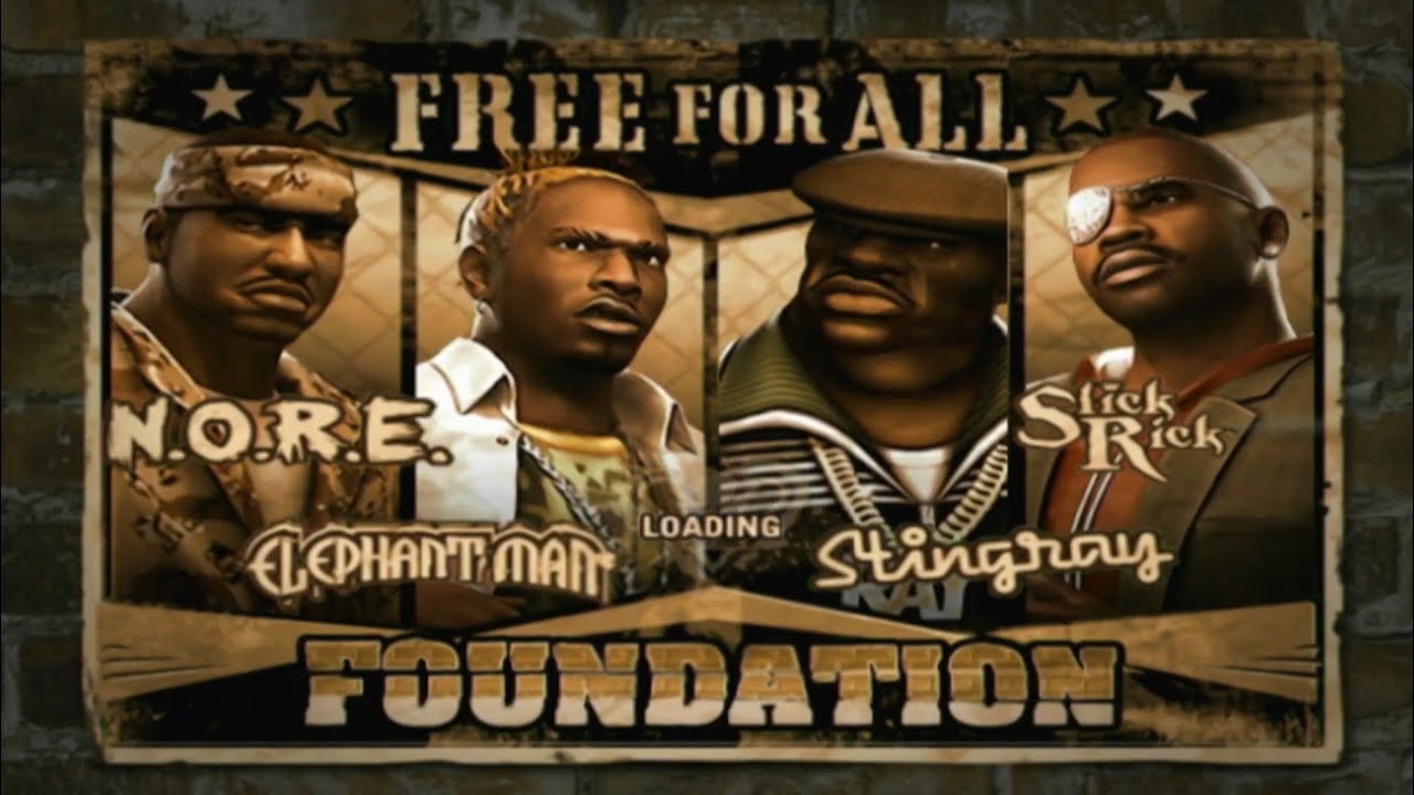 Def Jam Fight For NY | NORE vs ELEPHANT MAN vs STINGRAY vs SLICK RICK | 3 Matches| HARD! (PS3 1080p)