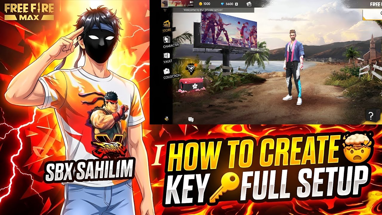 FREE FIRE PRIVATE SERVER 🤯HOW ❓TO CREATE KEY 🔑FULL SETUP