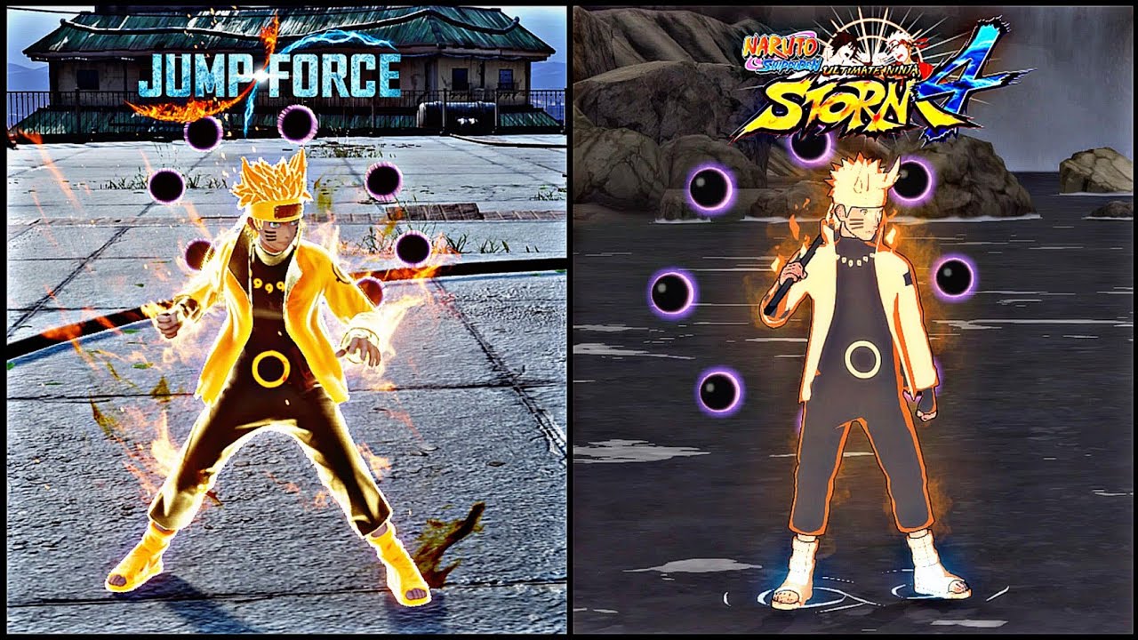 Six Paths Naruto Comparison | Jump Force vs Naruto Ultimate Ninja Storm 4