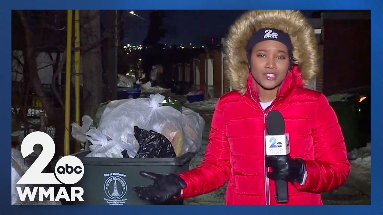 Baltimore neighbors frustrated with trash pickup