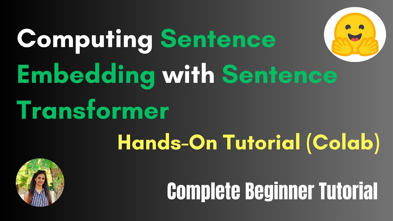 Intro to Sentence Embeddings with Transformers | Hands-On Tutorial (Colab)