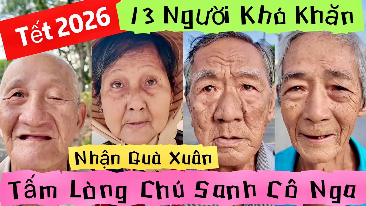 13 Người Cao Tuổi Khó Khăn Vĩnh Long Đồng Tháp Nhận Quà Tết 2026 Từ Chú Sanh Cô Nga Khương Nhựt Minh