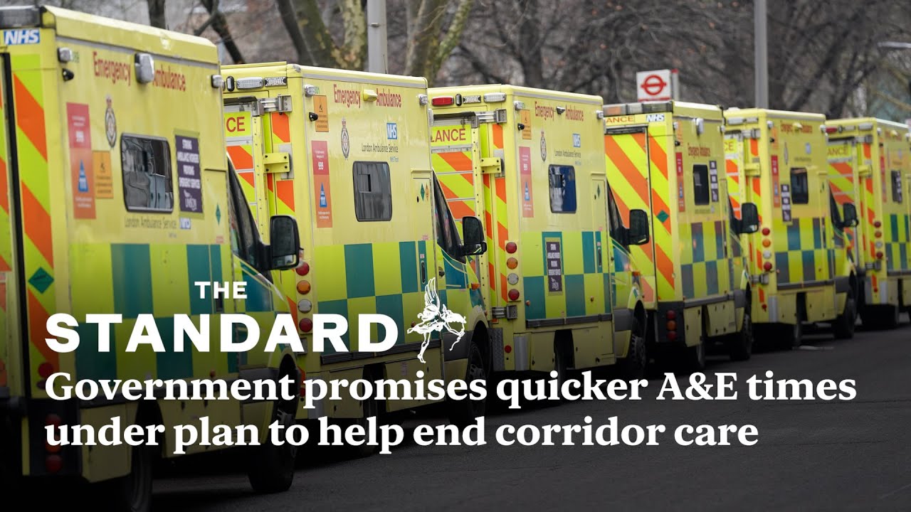 Government promises quicker A&E times under plan to help end corridor care