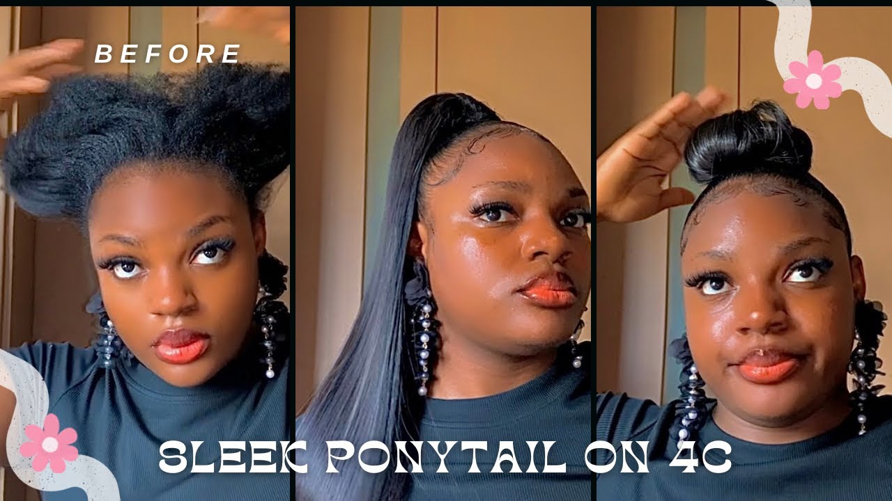 Easy Lazy Girl Hairstyles For 4C Hair That Always Look Neat/ Short hair friendly 🌸
