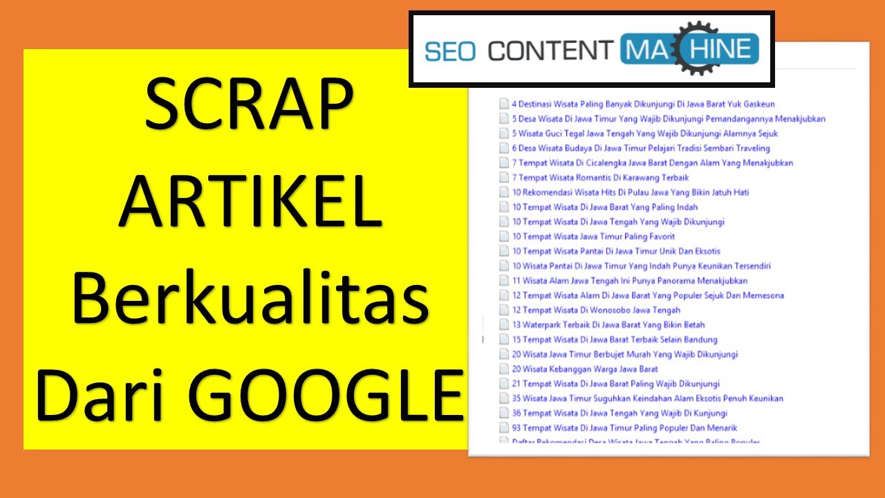 Cara Mudah Scrape Mengambil Ratusan Artikel Blog Berkualitas Tanpa Mengetik dari google Sultan