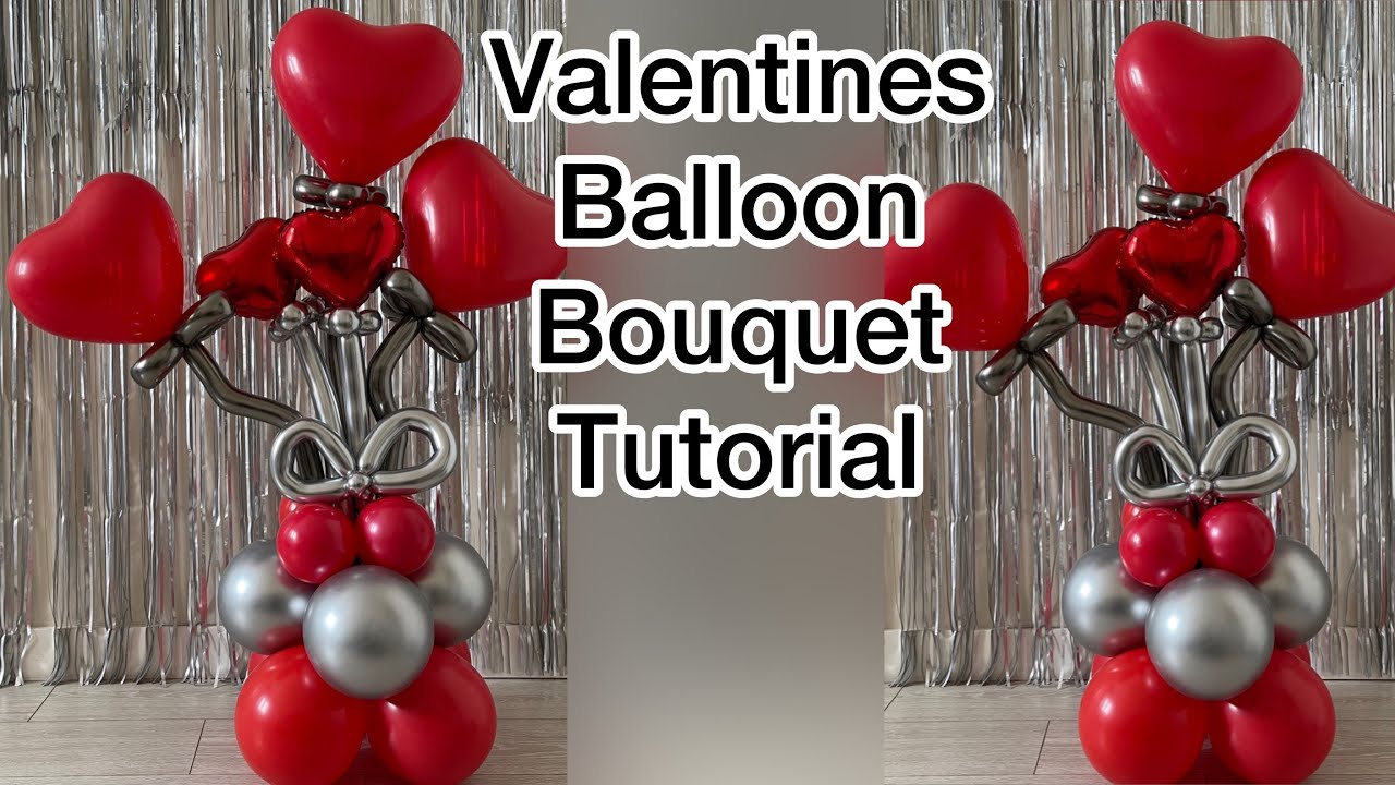 Valentines balloon bouquet tutorial | #balloonbouquet#balloons | sevgililer günü balonu