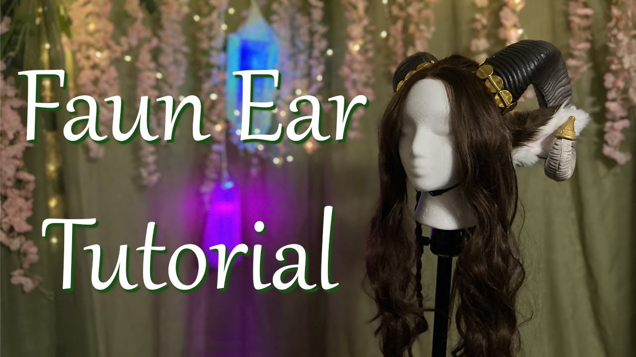 Faun Ears Tutorial - Learn how to make and sew faun ears to a wig