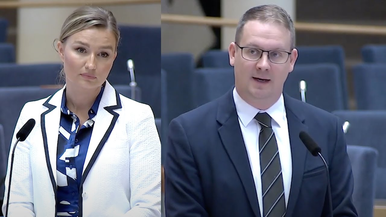 Ebba Busch ändrar sig i debatt och allt är sossarnas fel