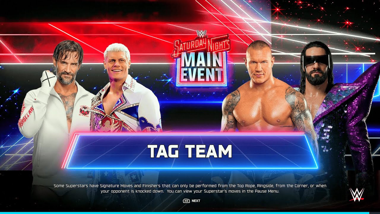 WWE 2K25 - Generational Warfare - Punk/Orton vs. Rhodes/Rollins - Tag Team Mayhem