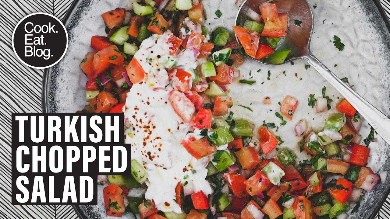 Learn how to prepare a delicious Turkish Chopped Salad (&Ccedil;oban Salatasi - Shepherds Salad)