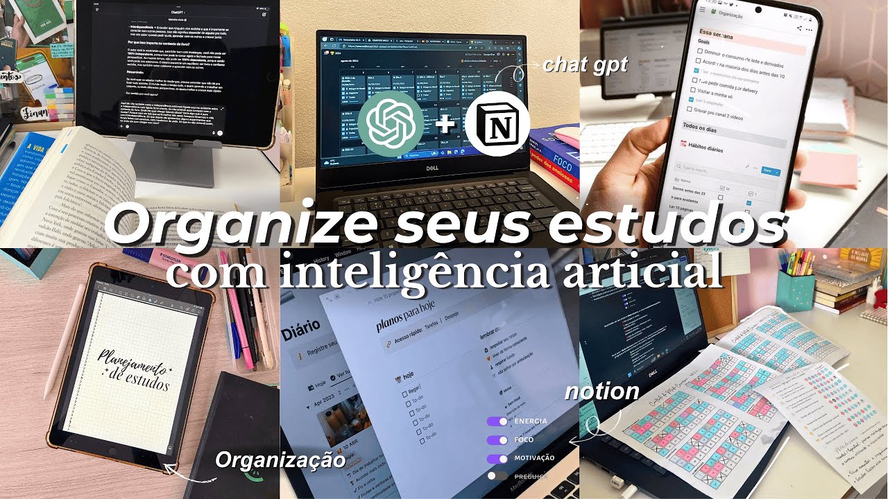 Como ORGANIZAR OS ESTUDOS com INTELIGÊNCIA ARTIFICIAL - prompts, templates - Caroline Mariotto
