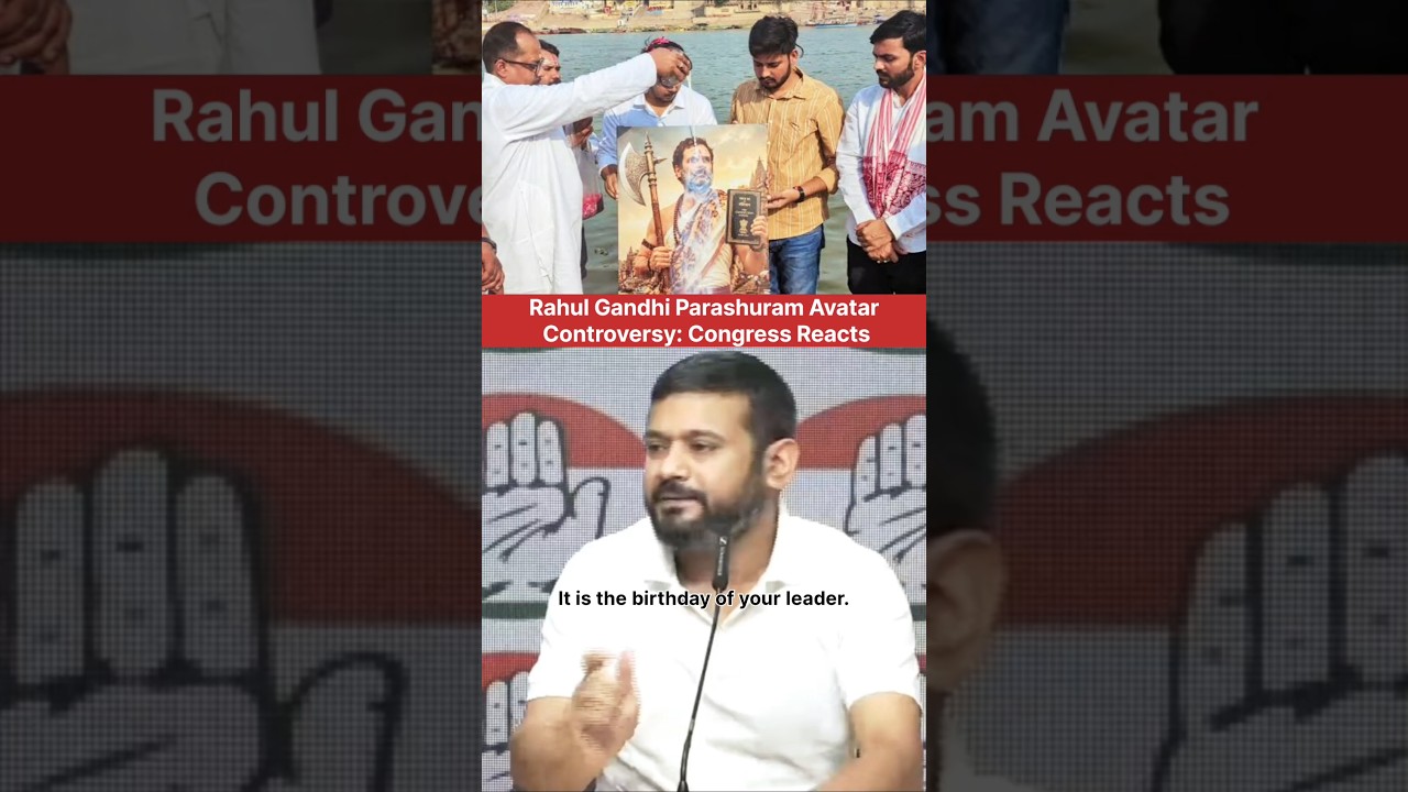 🚨Rahul Gandhi Parashuram Avatar Controversy🚨 #shorts