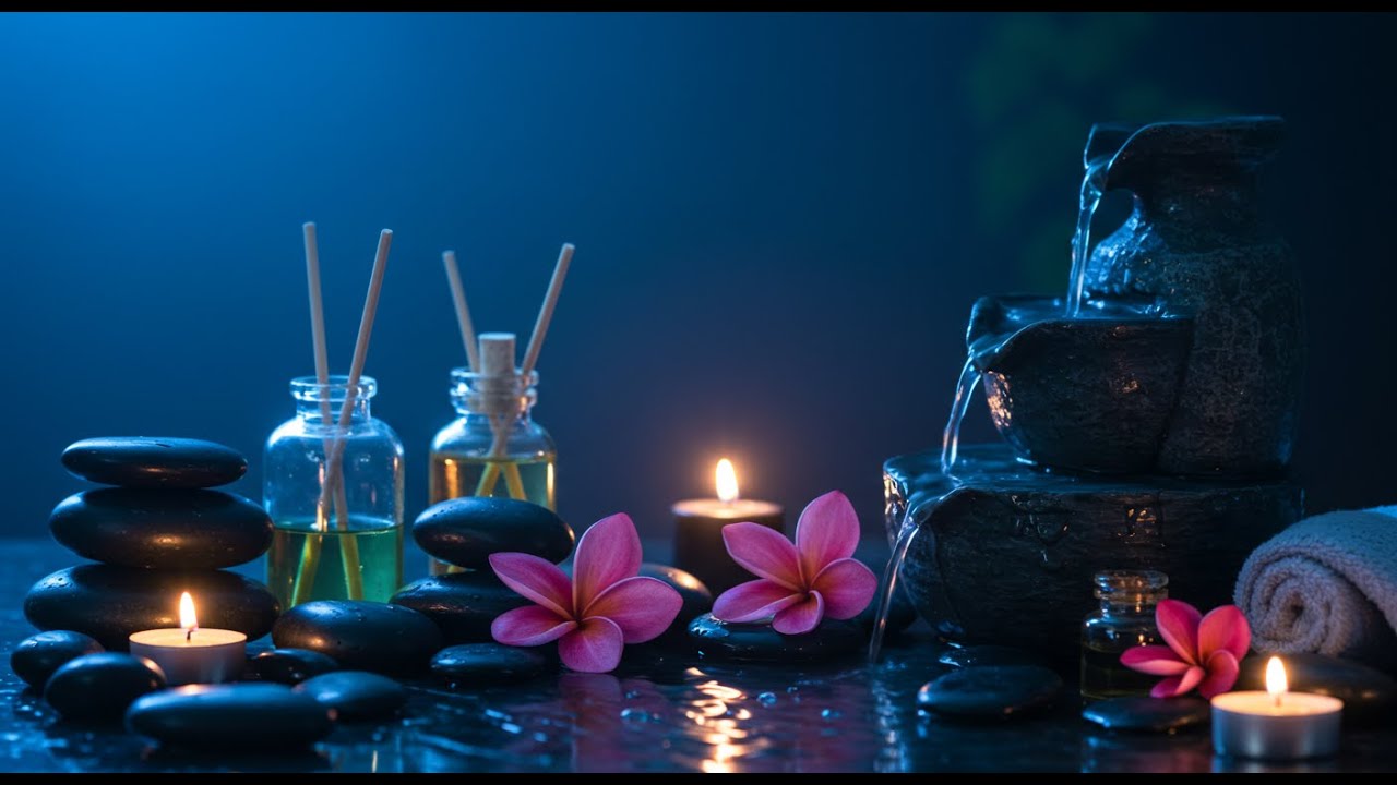 Sleep Meditation Spa 🌙 Soft Piano & Water Sounds for Stress Relief, Peaceful Dreams & Mental Healing