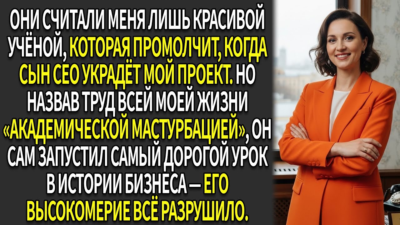 😏Сын-любимчик 💼CEO усомнился во мне —😈 я передала инновационный проект конкурентам