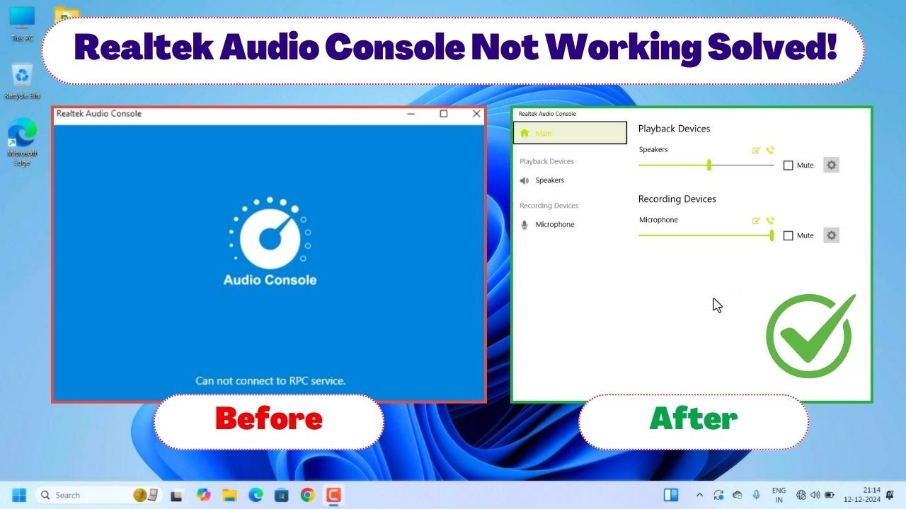 🛠️ Как исправить ошибку Realtek Audio Console, которая не работает в Windows 10/11