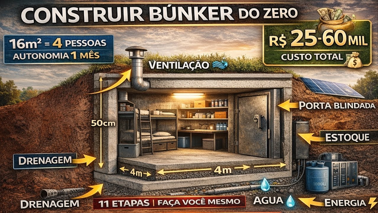 Como Construir um B&uacute;nker do ZERO (An&aacute;lise Completa das REAIS Necessidades)
