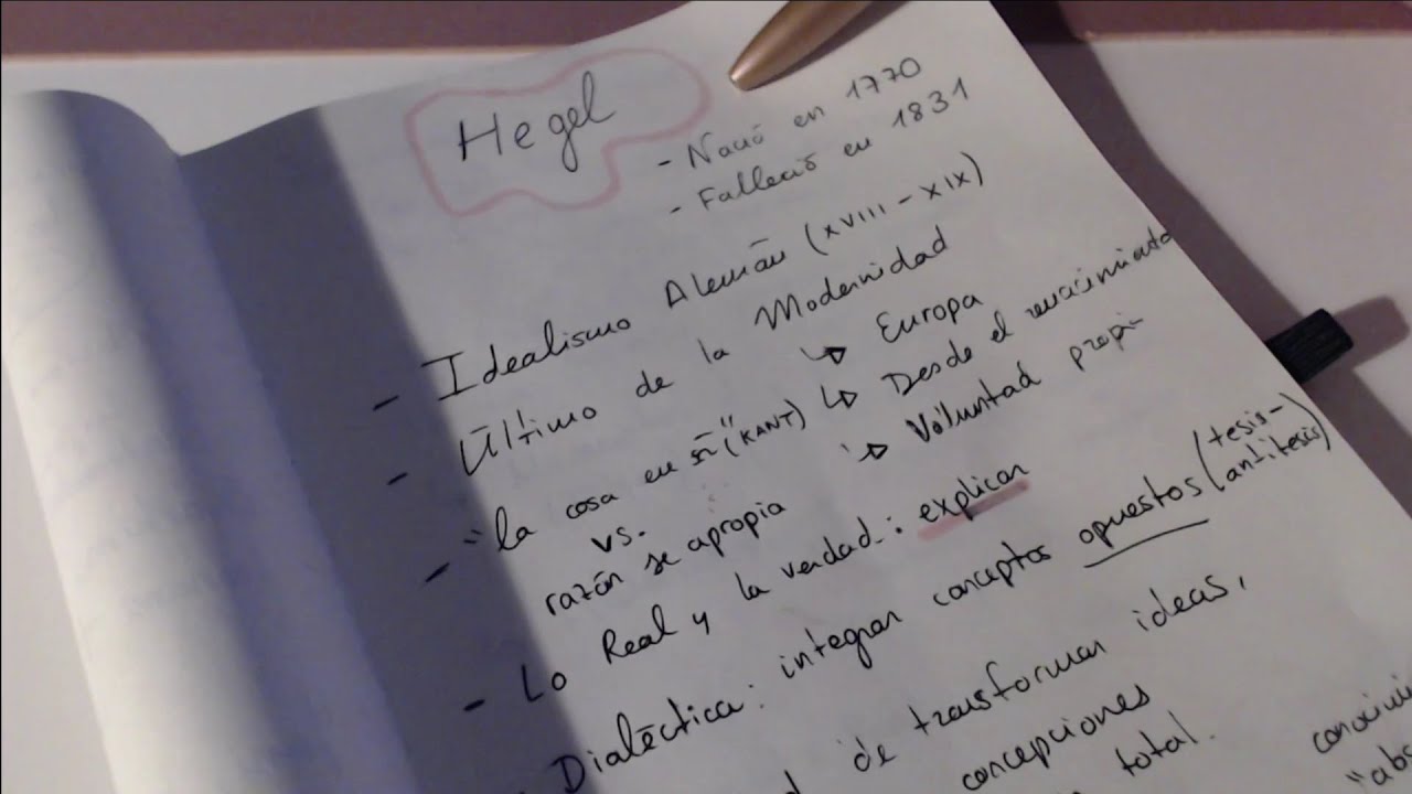 ASMR soft spoken FILOSOFÍA: la dialéctica de HEGEL