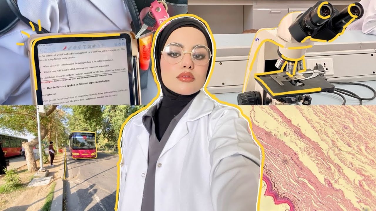 اقضوا يومي معي🙇🏻‍♀️💕l مكياج و سوالف 🎀l اجواء المختبر 🧪🧬💉