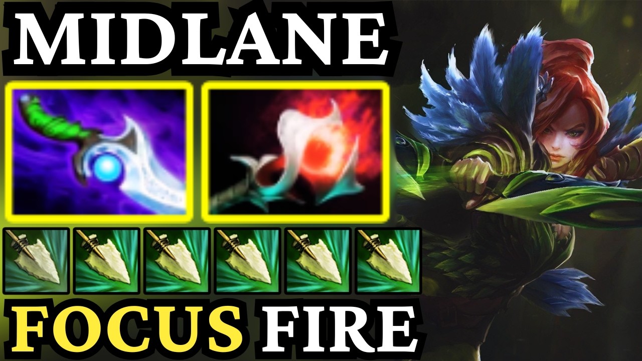 🔥 WINDRANGER Mid Too Strong &mdash; Windrun Outplays & Focus Fire Carry! 🔥 Dota 2 Mid