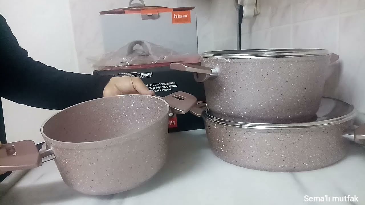 BiM'DEN ALDIGIM HiSAR GRANiT TENCERE SETi ve TAVA💯😍 GÖRMEYEN KALMASIN😄 TENCERE'YE TAVA'YA GELLL🌸