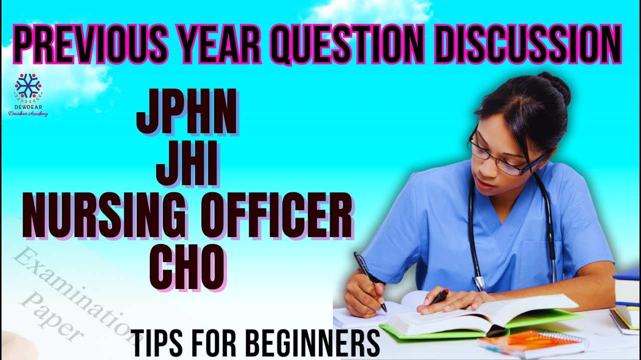 JHI/JPHN/ Nursing Officer Previous Year Question Paper discussion/ CHO Q&A Session of Important QP