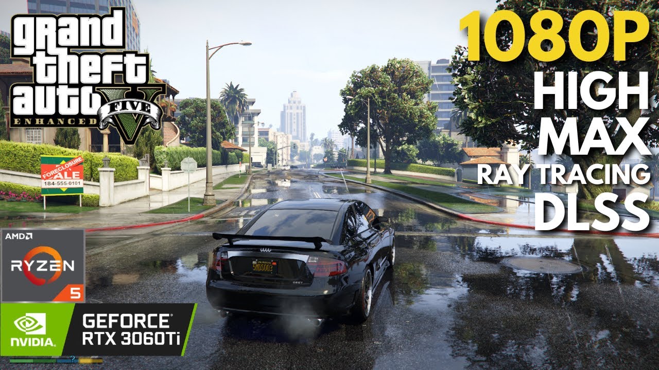 GTA V Enhanced - RTX 3060 Ti + Ryzen 5 5600 | All Settings + DLSS Tested