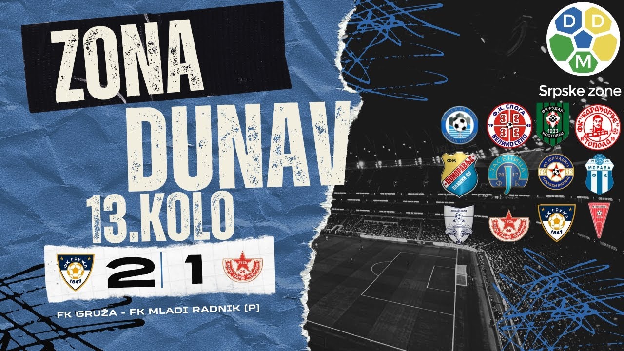 Zona Dunav Sezona 2025/26 13. Kolo FK Gruza 2:1 FK Mladi Radnik (P)