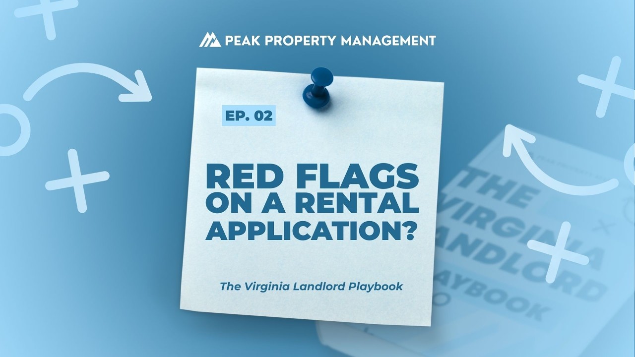 The Virginia Landlord Playbook EP02: What are Resident Screening Red Flags