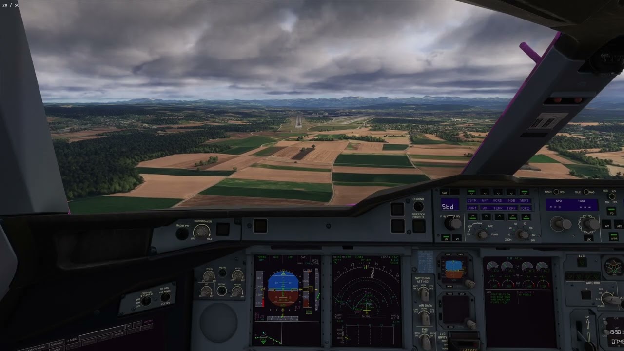 Landing in Zurich LSZH from Dubai OMDB | Airbus A380 | Emirates | MSFS 2024