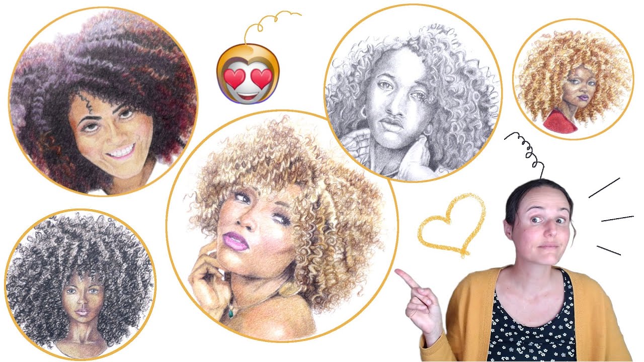 COMMENT DESSINER LES CHEVEUX CURLY ET BOUCLÉS