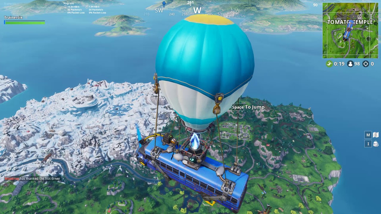 Fortnite W3680 High and Medium Settings 1080P RX 570