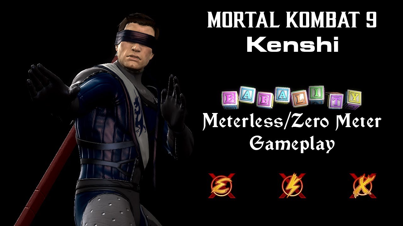 Mortal Kombat 9 - Kenshi (Meterless Babality Arcade Ladder) [Expert] No Matches/Rounds Lost